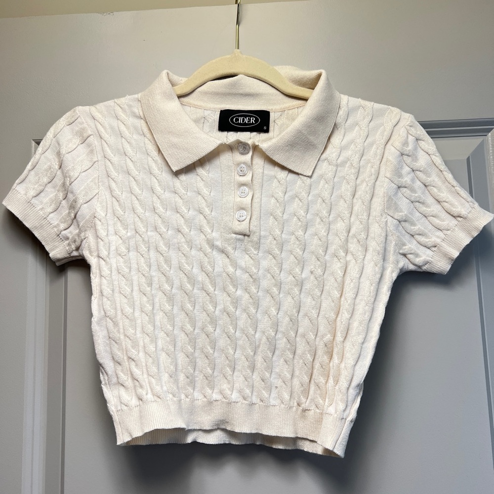 Cider cropped top